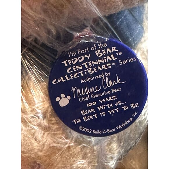 Build-A-Bear BAB Teddy Bear Centennial Plush In Outfit Medal NEW Christmas Gift - Picture 2 of 6